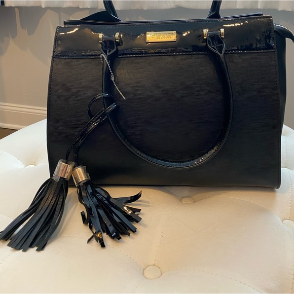 BEBE 🆕BLACK SATCHEL/CROSSBODY WITH BAG - Picture 5 of 5
